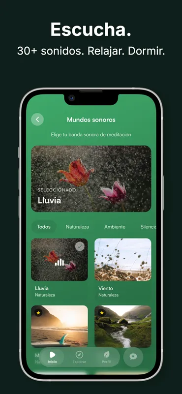 Breathe Mundos Sonoros — más de 30 sonidos de naturaleza y música